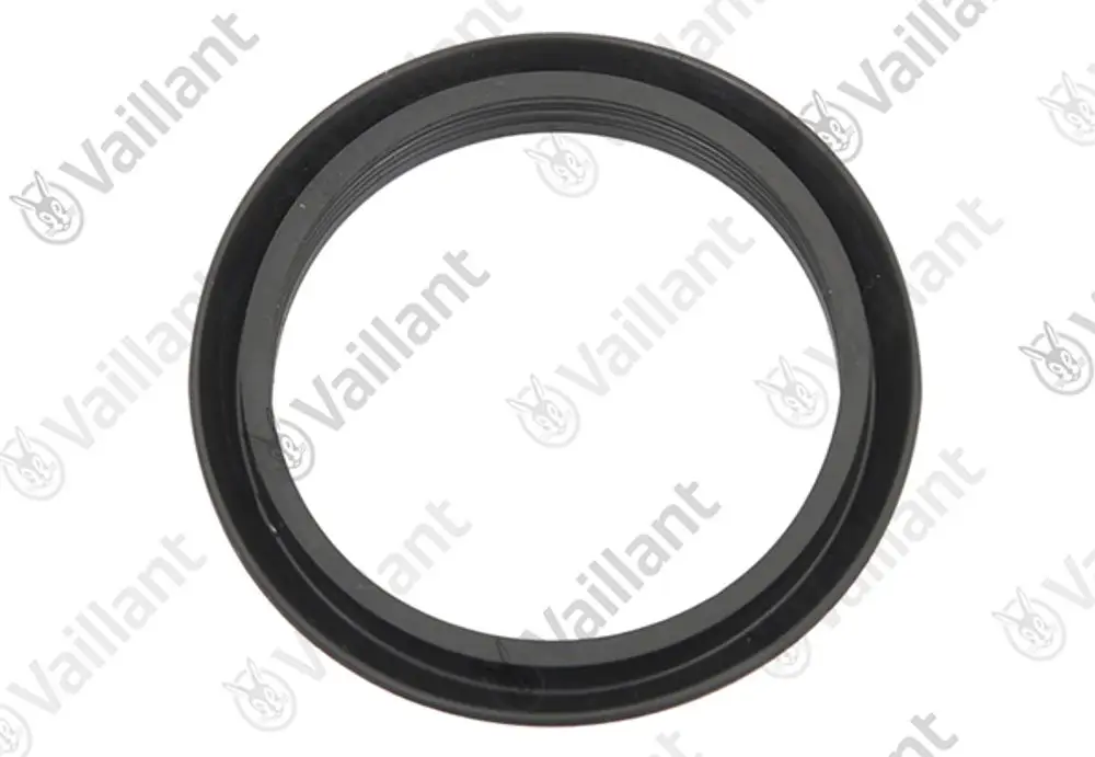 Schwarzer Lippendichtring von Vaillant, geeignet für DN 60 Anwendungen, aus EPDM-Material, mit Gewinde.